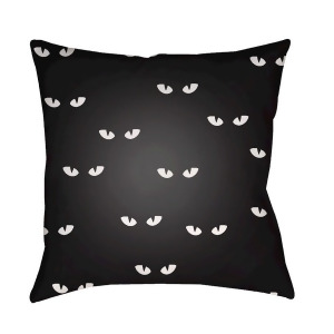 Boo by Surya Poly Fill Pillow Black/White 18 x 18 Boo153-1818 - All
