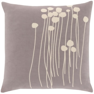 Abo by L. Jansdotter for Surya Down Pillow Gray/Cream 22 x 22 Lja005-2222d - All