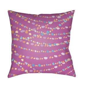 Beads by Surya Poly Fill Pillow Purple/Orange/Blue 18 x 18 Wmayo003-1818 - All