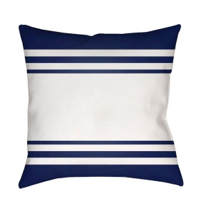 Lake Stripes by Surya Poly Fill Pillow Blue/White 18 x 18 Lake012-1818 - All