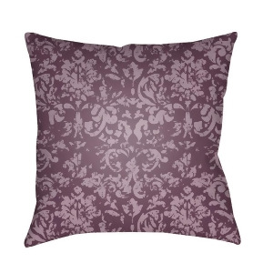 Moody Damask by Surya Pillow Dk.Purple/Purple 18 x 18 Dk028-1818 - All