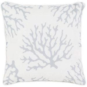 Coral by Surya Poly Fill Pillow Medium Gray/White 16 x 16 Co005-1616 - All
