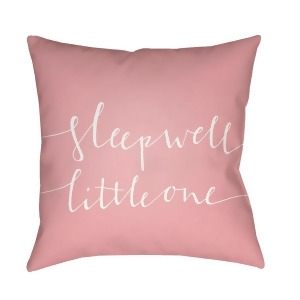 Little One by Surya Poly Fill Pillow Pink/White 18 x 18 Nur014-1818 - All