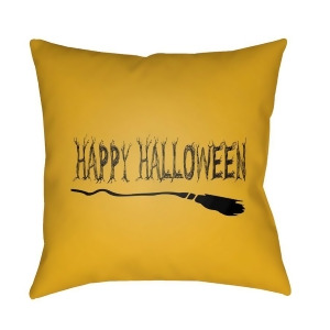 Boo by Surya Happy Halloween Pillow Light Orange 18 x 18 Boo121-1818 - All