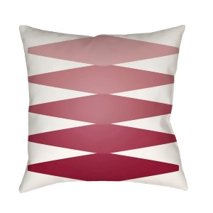 Modern by Surya Poly Fill Pillow Bright Red/Blush/White 18 x 18 Md015-1818 - All