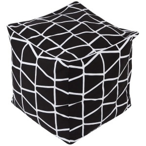 Somerset 16 Pouf by Surya Black/White Smpf012-161618 - All