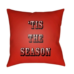 Tis The Season Ii by Surya Poly Fill Pillow Red/Green 20 x 20 Hdy108-2020 - All