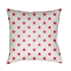 Americana Ii by Surya Poly Fill Pillow Red/White 18 x 18 Sol007-1818 - All