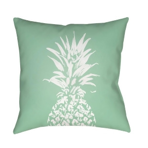 Pineapple by Surya Poly Fill Pillow Green/White 18 x 18 Pine002-1818 - All
