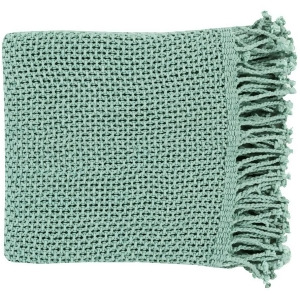Tibey by Surya Throw Blanket Aqua Tbe5000-5070 - All