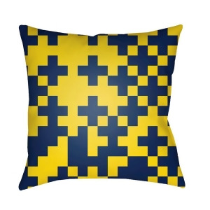 Scandinavian by Surya Pillow Yellow/Dk.Blue 18 x 18 Sn005-1818 - All