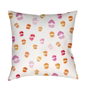 Lips by Surya Poly Fill Pillow Neutral/Pink/Orange 20 x 20 Wmayo025-2020 - All