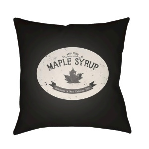 Maple Syrup by Surya Poly Fill Pillow Black/White 20 x 20 Syrp002-2020 - All