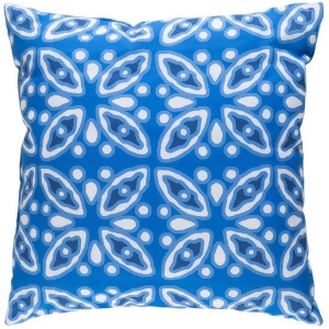 Decorative Pillows by Surya Moroccan Pillow Blue/White 18 x 18 Id004-1818 - All