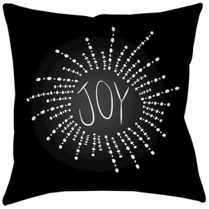 Bursting with Joy by Surya Poly Fill Pillow Black 16 x 16 Phdbj001-1616 - All