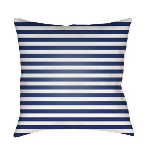 Seersucker by Surya Poly Fill Pillow Navy 20 x 20 Lil068-2020 - All