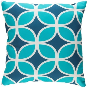 Modern by Surya Poly Fill Pillow Mint/Cream/Teal 18 x 18 Md043-1818 - All