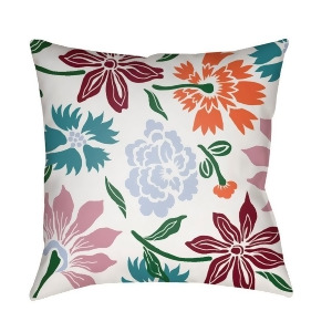 Moody Floral by Surya Pillow Dk.Green/Pale Blue/White 20 x 20 Mf040-2020 - All