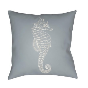 Seahorse by Surya Poly Fill Pillow Blue/Neutral 18 x 18 Sol058-1818 - All