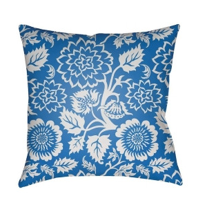 Moody Floral by Surya Pillow White/Blue 22 x 22 Mf019-2222 - All
