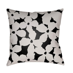 Moody Floral by Surya Poly Fill Pillow Ivory/Black 18 x 18 Mf003-1818 - All