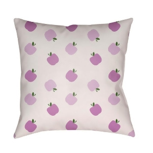 Apples by Surya Poly Fill Pillow Purple 18 x 18 Lil008-1818 - All