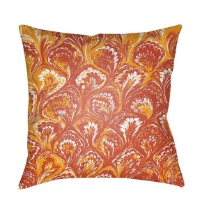 Textures by Surya Pillow Red/Pale Blue/Orange 22 x 22 Tx027-2222 - All