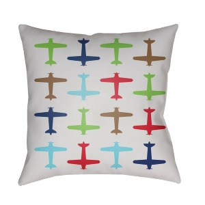 Planes by Surya Poly Fill Pillow 18 x 18 Lil094-1818 - All