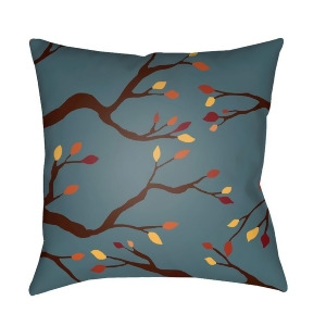 Branches by Surya Poly Fill Pillow Blue/Brown/Yellow 20 x 20 Bran003-2020 - All