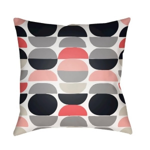 Modern by Surya Pillow Gray/White/Pink 22 x 22 Md080-2222 - All