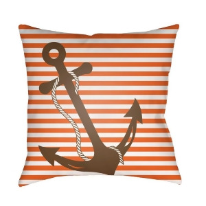 Anchor by Surya Poly Fill Pillow Orange 20 x 20 Lil003-2020 - All