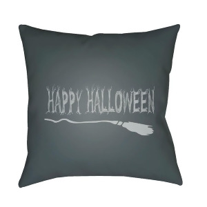 Boo by Surya Happy Halloween Pillow Dark Gray 20 x 20 Boo124-2020 - All
