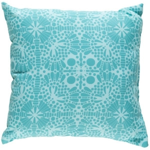 Laser Cut by Surya Poly Fill Pillow Teal/Mint 22 x 22 Lc006-2222 - All