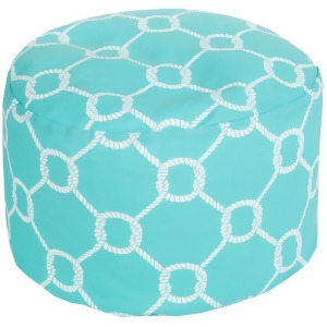 Sp Knots Pouf by Surya Aqua/Ivory Pouf-299 - All