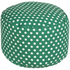 Sp Polka Dots Pouf by Surya Grass Green/Ivory Pouf-291 - All