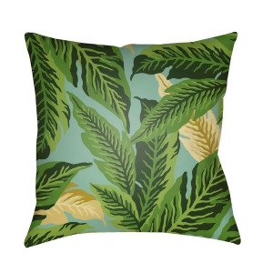 Tropical by Surya Poly Fill Pillow Dark Green/Lime/Mint 22 x 22 Tp001-2222 - All