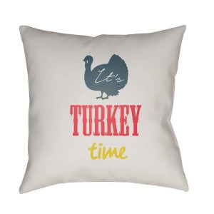 Its Turkey Time by Surya Pillow White/Blue/Red 20 x 20 Tme003-2020 - All