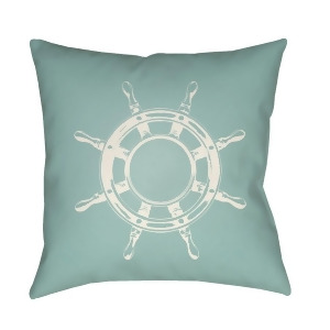 Nautical Ii by Surya Poly Fill Pillow Green/Neutral 18 x 18 Sol050-1818 - All