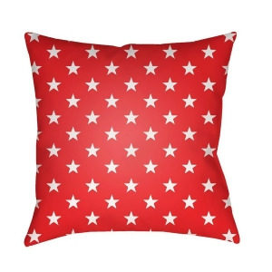 Americana Ii by Surya Poly Fill Pillow Red/White 20 Square Sol005-2020 - All