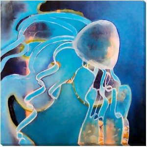 Jellyfish Wall Art by Surya 28 x 28 Mv105a001-2828 - All