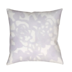 Flowers Ii by Surya Poly Fill Pillow Purple/Neutral 18 x 18 Wmom024-1818 - All