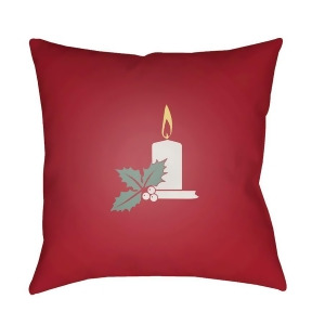Candle Light by Surya Poly Fill Pillow Red/White 20 x 20 Hdy007-2020 - All