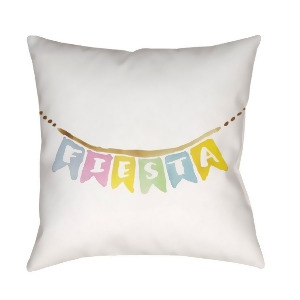 Fiesta Banner by Surya Pillow Neutral/Brown/Pink 20 x 20 Wmayo030-2020 - All