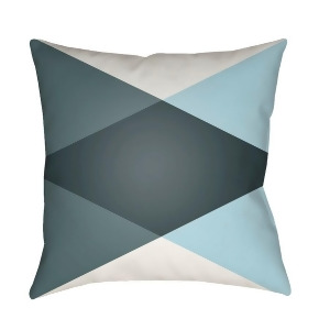 Modern by Surya Poly Fill Pillow White/Aqua/Teal 18 x 18 Md008-1818 - All