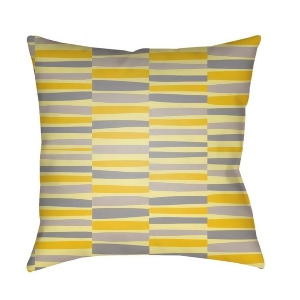 Littles by Surya Pillow Yellow/Gray/Taupe 22 x 22 Li044-2222 - All