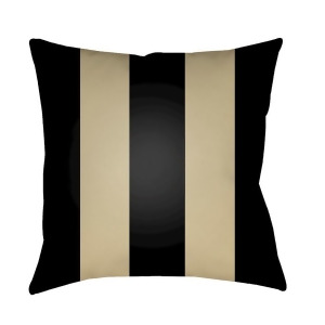 Edgartown by Surya Poly Fill Pillow Black/Tan 18 x 18 Sol066-1818 - All