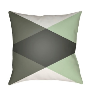 Modern by Surya Poly Fill Pillow White/Dark Green/Moss 18 x 18 Md007-1818 - All