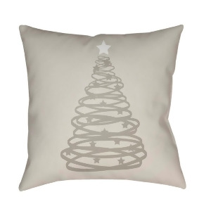 Christmas Tree by Surya Poly Fill Pillow Gray/White 20 x 20 Hdy119-2020 - All