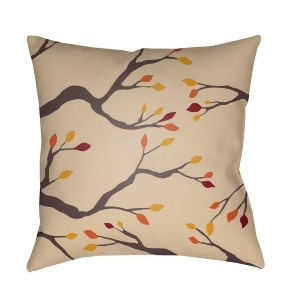 Branches by Surya Poly Fill Pillow Beige/Brown/Yellow 18 x 18 Bran004-1818 - All