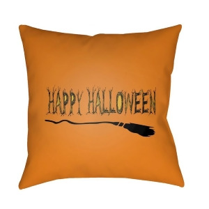 Boo by Surya Happy Halloween Poly Fill Pillow Orange 18 x 18 Boo122-1818 - All